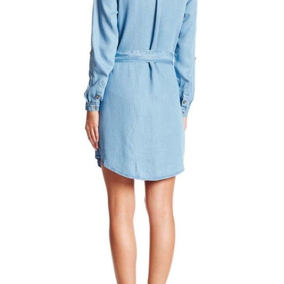 Alexia Admor Belted Chambray Denim Shirt Dress - Picture 6 of 8